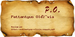 Pattantyus Olívia névjegykártya